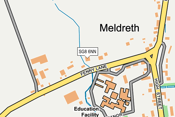 Map of MELDRETH MANOR LIMITED PARTNERSHIP at local scale