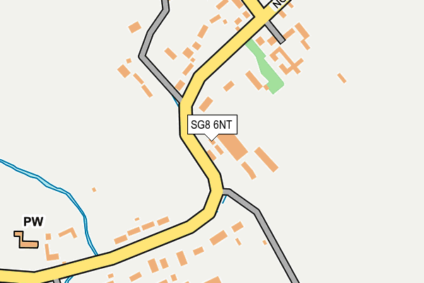 SG8 6NT map - OS OpenMap – Local (Ordnance Survey)
