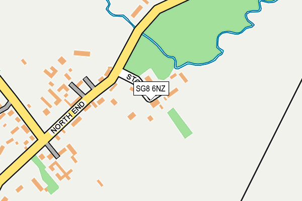 SG8 6NZ map - OS OpenMap – Local (Ordnance Survey)