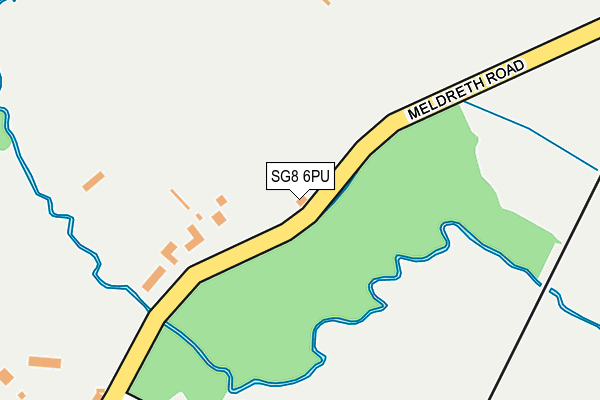 SG8 6PU map - OS OpenMap – Local (Ordnance Survey)