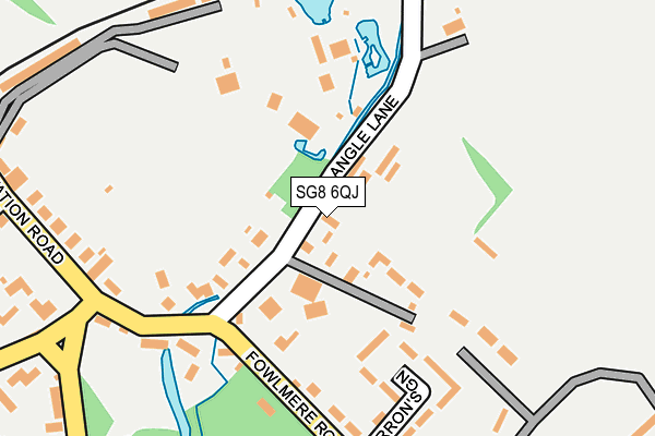 SG8 6QJ map - OS OpenMap – Local (Ordnance Survey)