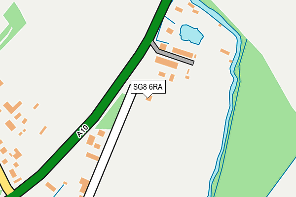 SG8 6RA map - OS OpenMap – Local (Ordnance Survey)