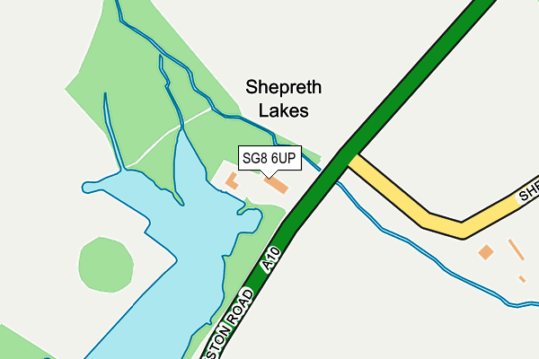 SG8 6UP map - OS OpenMap – Local (Ordnance Survey)