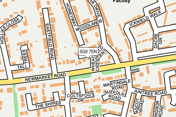 SG8 7EN map - OS OpenMap – Local (Ordnance Survey)