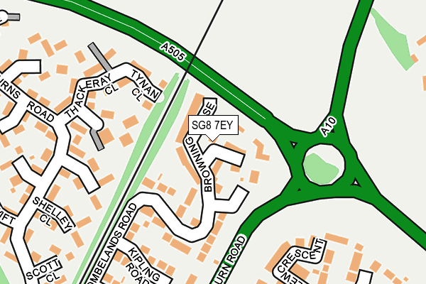 SG8 7EY map - OS OpenMap – Local (Ordnance Survey)