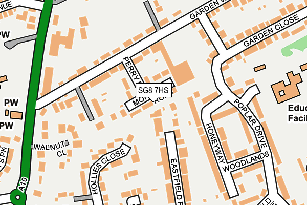 SG8 7HS map - OS OpenMap – Local (Ordnance Survey)