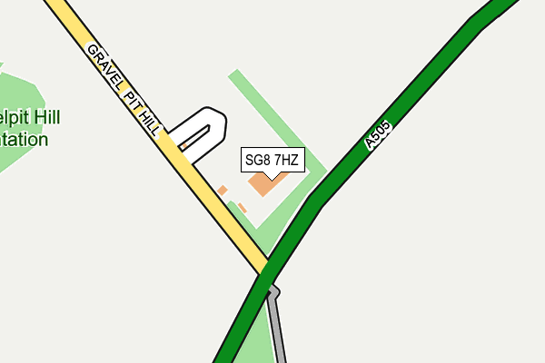 SG8 7HZ map - OS OpenMap – Local (Ordnance Survey)