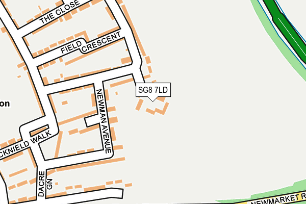 SG8 7LD map - OS OpenMap – Local (Ordnance Survey)