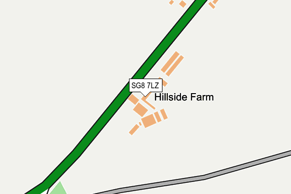 SG8 7LZ map - OS OpenMap – Local (Ordnance Survey)