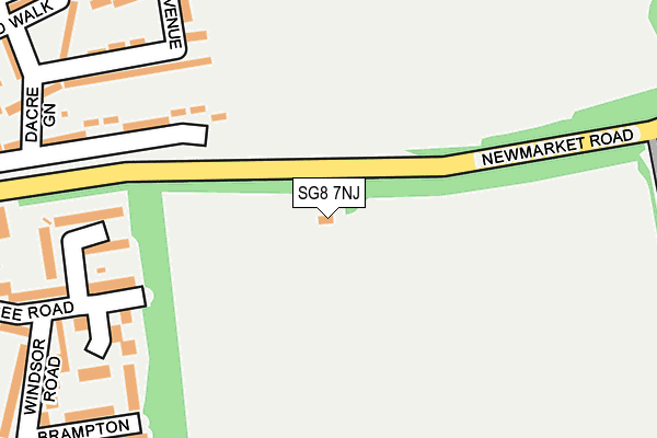 SG8 7NJ map - OS OpenMap – Local (Ordnance Survey)