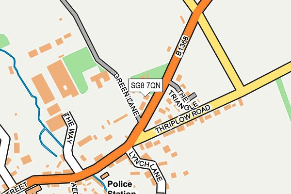 SG8 7QN map - OS OpenMap – Local (Ordnance Survey)