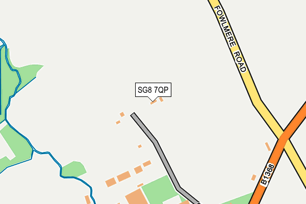 SG8 7QP map - OS OpenMap – Local (Ordnance Survey)