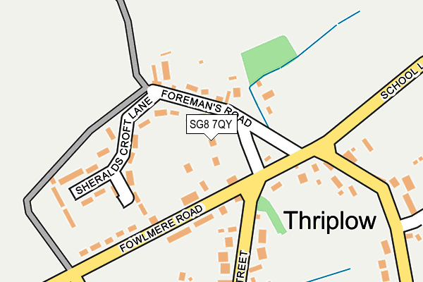 SG8 7QY map - OS OpenMap – Local (Ordnance Survey)