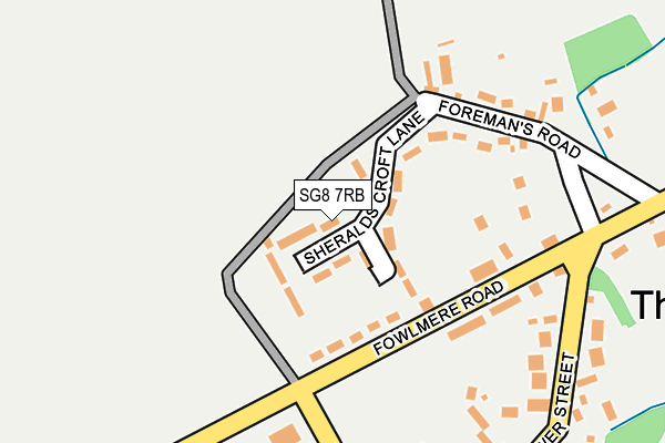 SG8 7RB map - OS OpenMap – Local (Ordnance Survey)