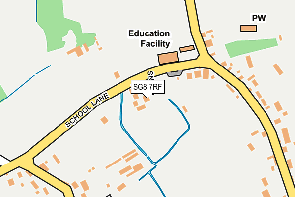 SG8 7RF map - OS OpenMap – Local (Ordnance Survey)