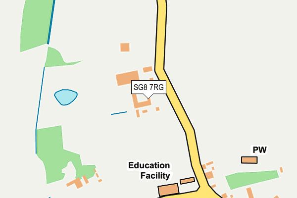 SG8 7RG map - OS OpenMap – Local (Ordnance Survey)