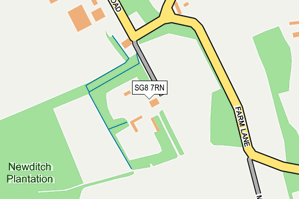SG8 7RN map - OS OpenMap – Local (Ordnance Survey)