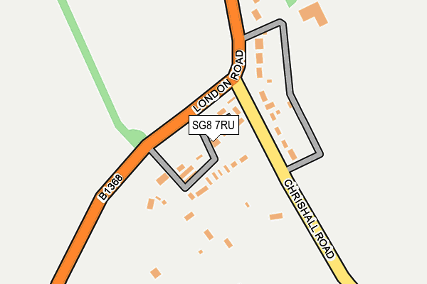 SG8 7RU map - OS OpenMap – Local (Ordnance Survey)