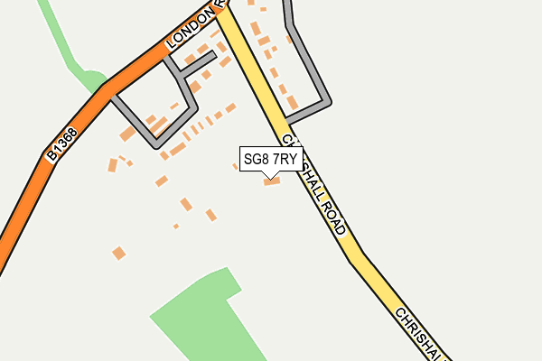 SG8 7RY map - OS OpenMap – Local (Ordnance Survey)