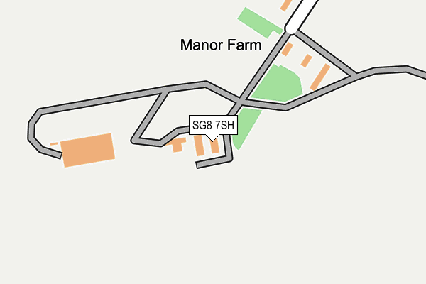 SG8 7SH map - OS OpenMap – Local (Ordnance Survey)