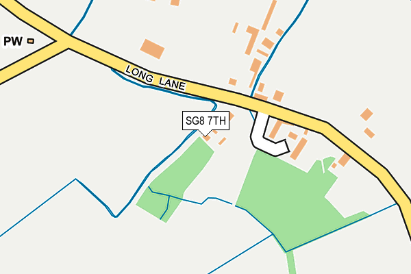 SG8 7TH map - OS OpenMap – Local (Ordnance Survey)