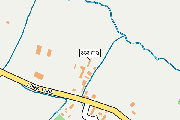 SG8 7TQ map - OS OpenMap – Local (Ordnance Survey)