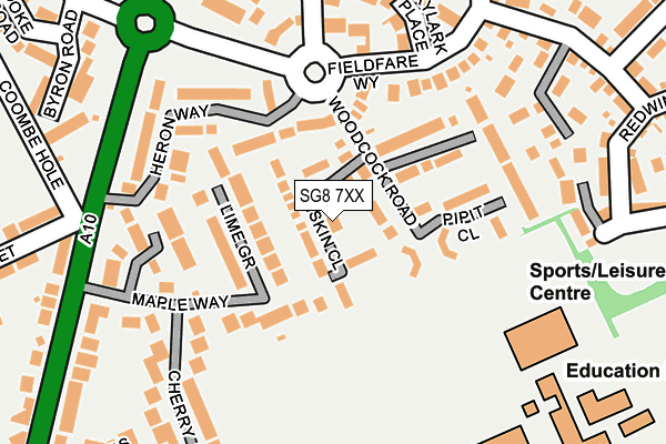 SG8 7XX map - OS OpenMap – Local (Ordnance Survey)