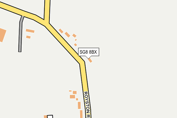 SG8 8BX map - OS OpenMap – Local (Ordnance Survey)