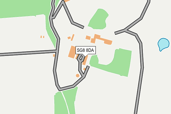 SG8 8DA map - OS OpenMap – Local (Ordnance Survey)