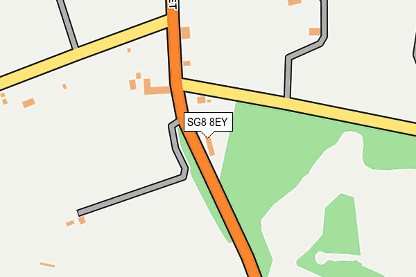 SG8 8EY map - OS OpenMap – Local (Ordnance Survey)