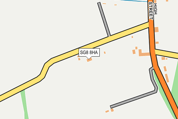 SG8 8HA map - OS OpenMap – Local (Ordnance Survey)