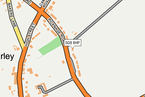 SG8 8HP map - OS OpenMap – Local (Ordnance Survey)