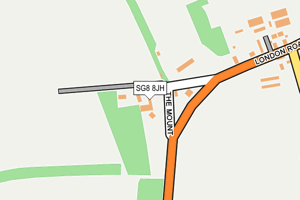 SG8 8JH map - OS OpenMap – Local (Ordnance Survey)