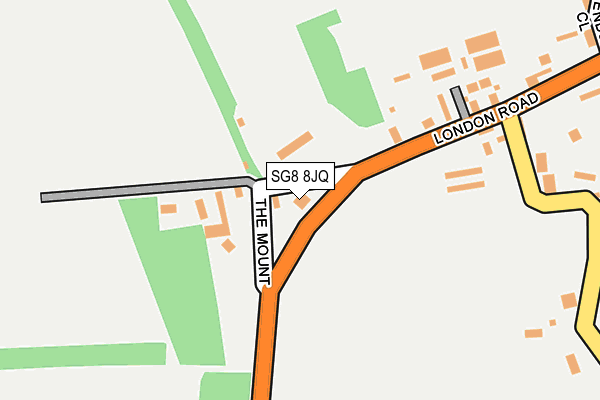 SG8 8JQ map - OS OpenMap – Local (Ordnance Survey)