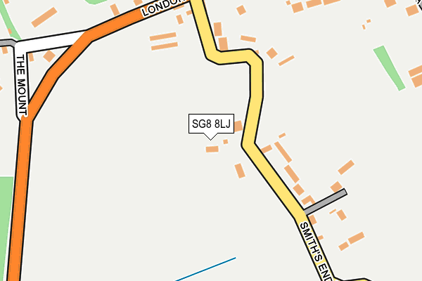 SG8 8LJ map - OS OpenMap – Local (Ordnance Survey)