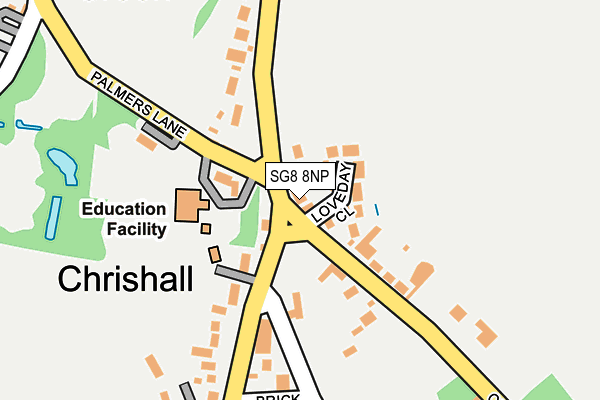 SG8 8NP map - OS OpenMap – Local (Ordnance Survey)