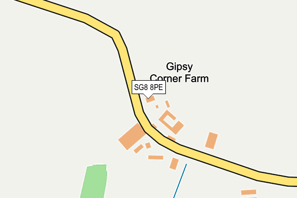 SG8 8PE map - OS OpenMap – Local (Ordnance Survey)