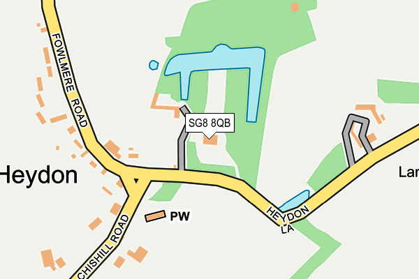 SG8 8QB map - OS OpenMap – Local (Ordnance Survey)