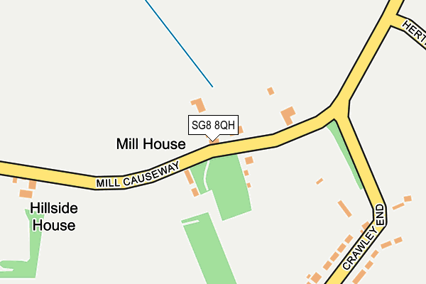 SG8 8QH map - OS OpenMap – Local (Ordnance Survey)