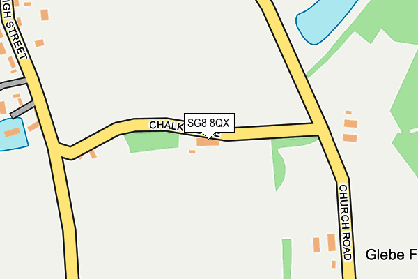 SG8 8QX map - OS OpenMap – Local (Ordnance Survey)