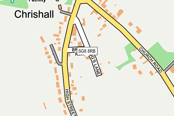 SG8 8RB map - OS OpenMap – Local (Ordnance Survey)