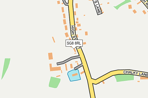 SG8 8RL map - OS OpenMap – Local (Ordnance Survey)