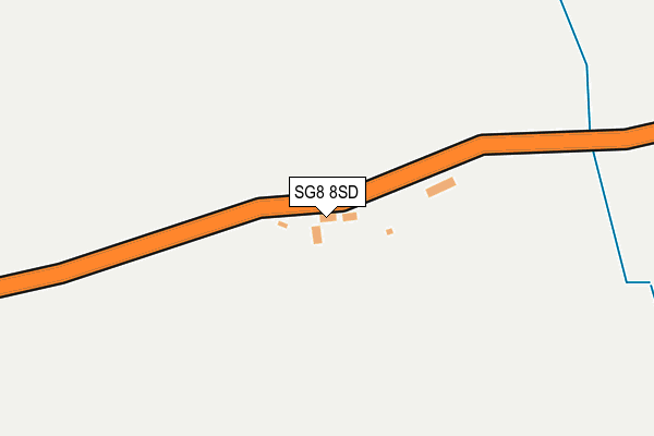 SG8 8SD map - OS OpenMap – Local (Ordnance Survey)