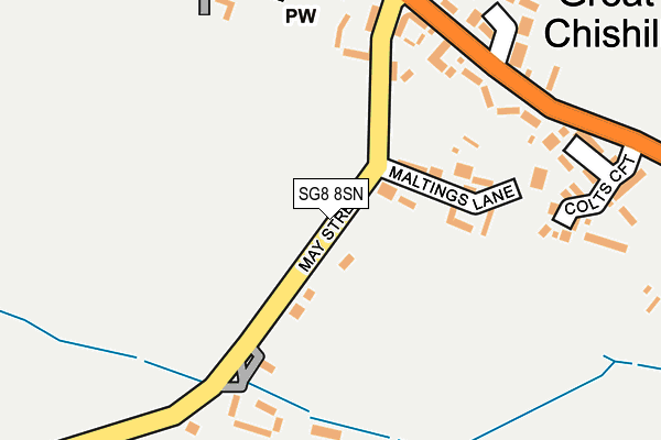 SG8 8SN map - OS OpenMap – Local (Ordnance Survey)