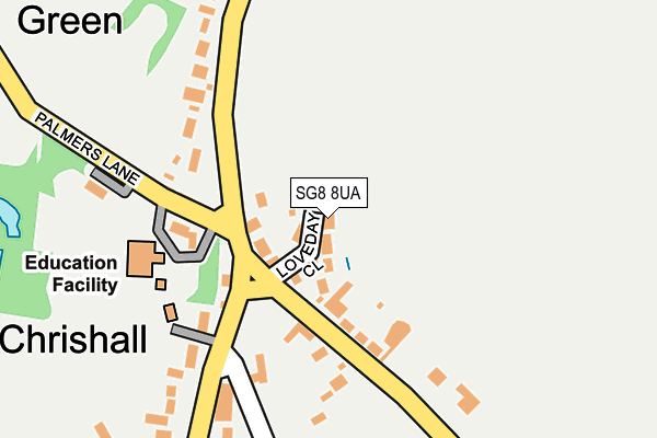 SG8 8UA map - OS OpenMap – Local (Ordnance Survey)