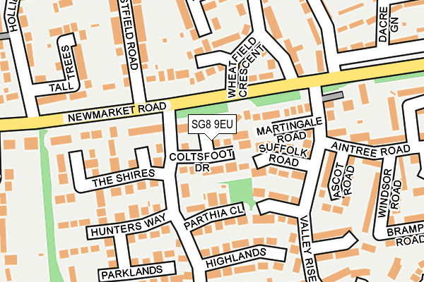 SG8 9EU map - OS OpenMap – Local (Ordnance Survey)