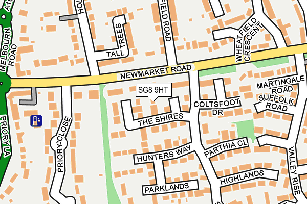 SG8 9HT map - OS OpenMap – Local (Ordnance Survey)
