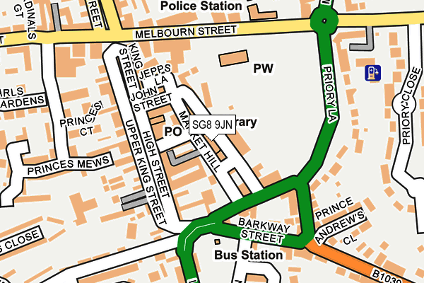 Map of PADFIELD ESTATES LLP at local scale
