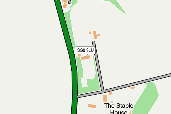 SG8 9LU map - OS OpenMap – Local (Ordnance Survey)