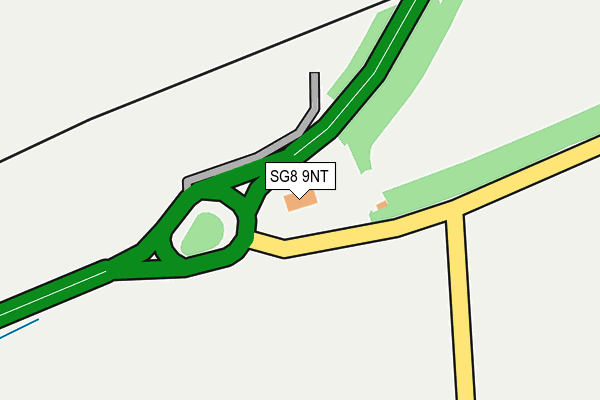 SG8 9NT map - OS OpenMap – Local (Ordnance Survey)